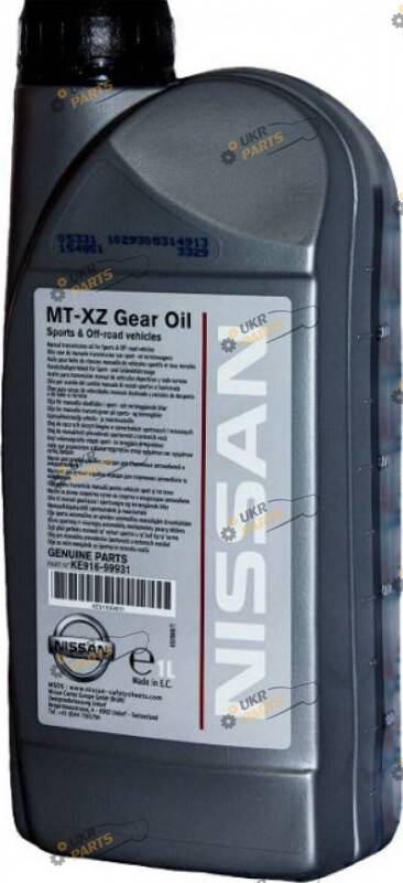 Масло трансмиссионное Nissan MT XZ Gear Oil 75W-85 1 л (KE916-99931-R)