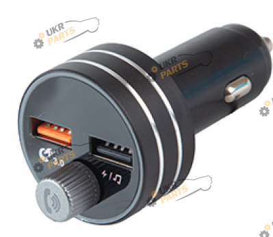 FM Трансмиттер Vitol 12-24V 3.1A, Bluetooth 5.0, Hands-free, ambient light (59918)