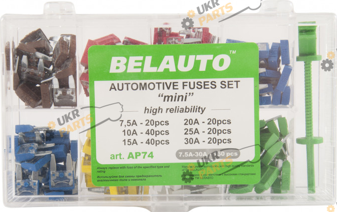 Набор предохранителей БЕЛАВТО Mini Fuses 160 шт (AP74)