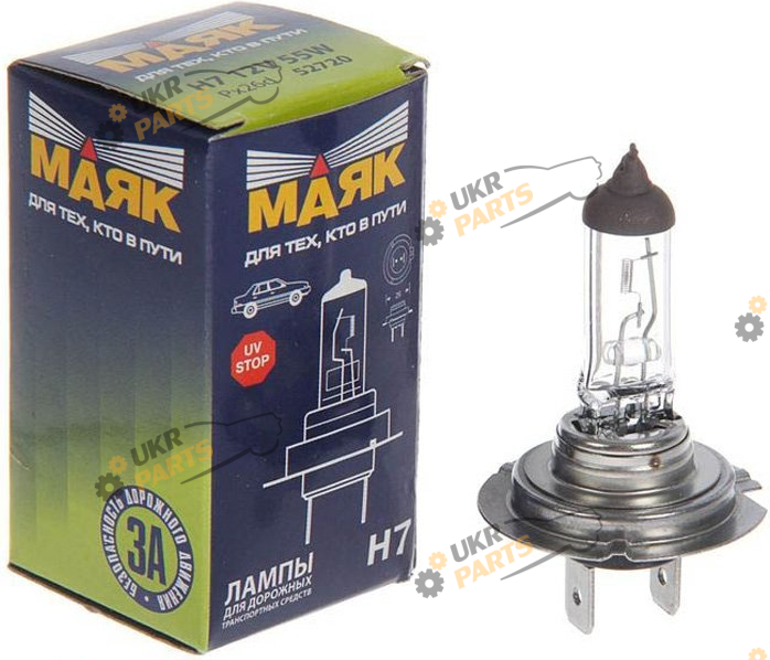 Галогеновая лампа Маяк PX26d 55W H7 1 шт (52720)