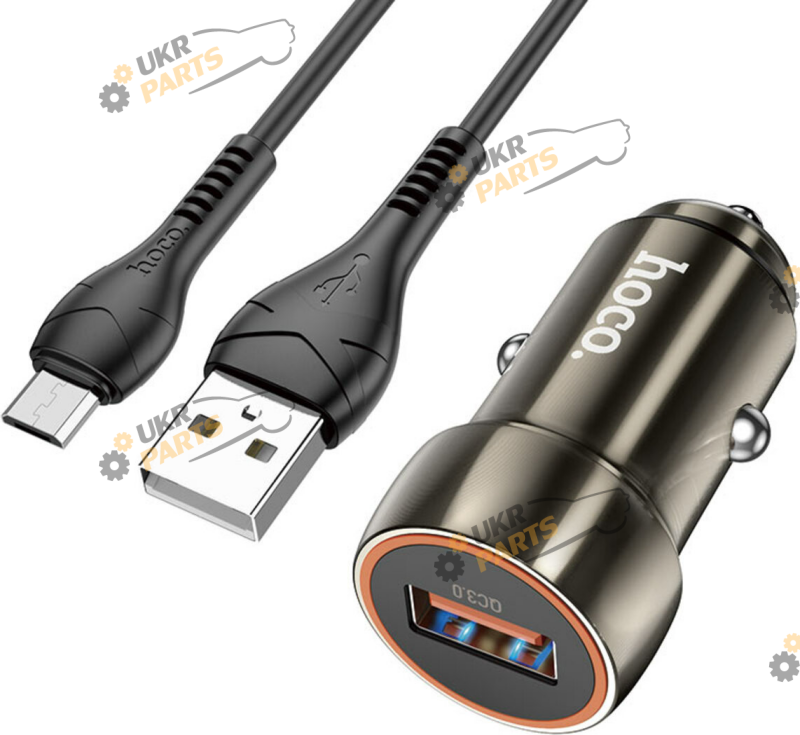 Зарядное устройство Hoco Z46 BLUE SHIELD USB 3 А (6931474770295)