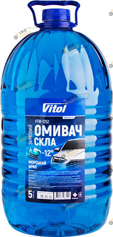 Жидкость омывателя готовая зимняя Vitol Морський бриз -12 °C 5 л (VTW-1252)