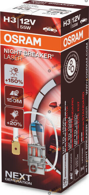 Галогеновая лампа Osram NIGHT BREAKER LASER H3 1 шт (4052899991330)