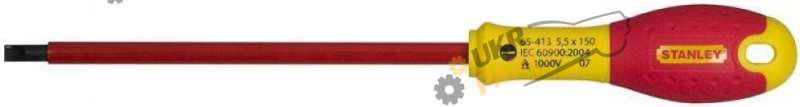 Отвертка Stanley FatMax VDE с изоляцией, SL5.5x150 мм 1 шт (0-65-413)