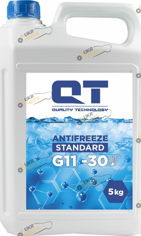 Антифриз QTech STANDARD -30 G11 G11 синий 5 л (QT533305)