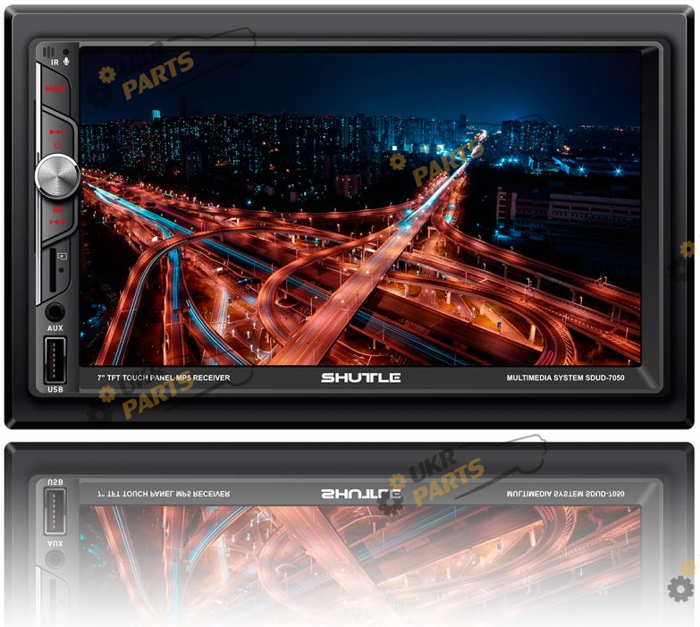 Бездисковая автомагнитола Shuttle SDUD-7050 Black/Multicolor (SDUD-7050 Black/Multicolor)