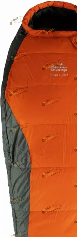 Спальный мешок кемпинговый Tramp Fjord Long кокон лівий orange/grey 225/80-55 (UTRS-049L-R)