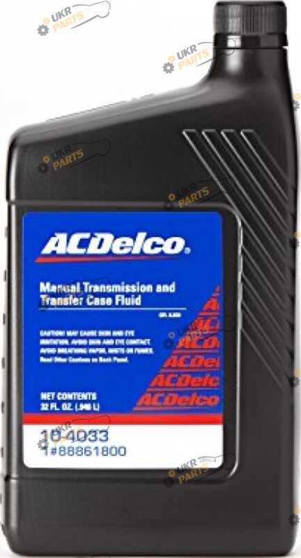 Масло трансмиссионное AC Delco Manual Transmission Fluid 0.946 л (104033)