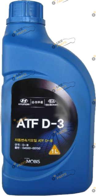 Масло трансмиссионное Hyundai/Kia ATF APOLL OIL D3 1 л (04500-00150)