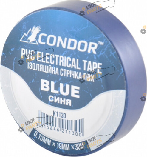 Изолента Condor синяя 30 м / 19 мм (K1130)