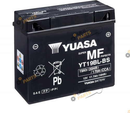 Мотоциклетный аккумулятор Yuasa МОТО MF VRLA Battery 19 Ач (YT19BL-BS)