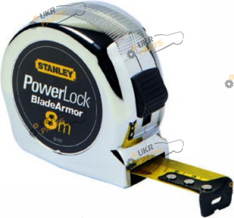 Рулетка Stanley Powerlock, армированная лента, пластиковый корпус 8м (0-33-527)