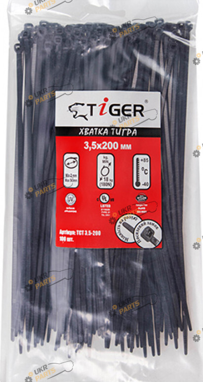 Набор стяжек TCT 100 штук 3.5х200 (ТСТ W3.5 х 200)