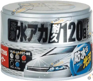 Воск для кузова SOFT99 Coating & Cleaning Wax Silver & Dark 230г (64100)