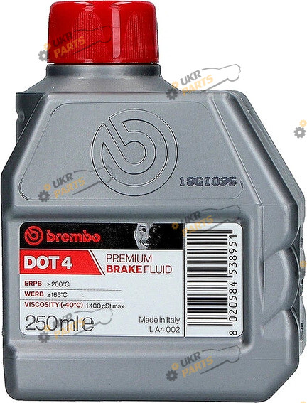 Тормозная жидкость Brembo DOT 4 0.25 л (LA4002)