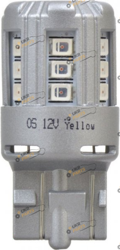 LED лампа Osram W21/5W 12V Amber W3x16q 1 Вт (4052899442955)