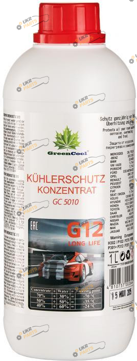 Концентрат антифриза GreenCool G12 красный 1 л (48021131530)