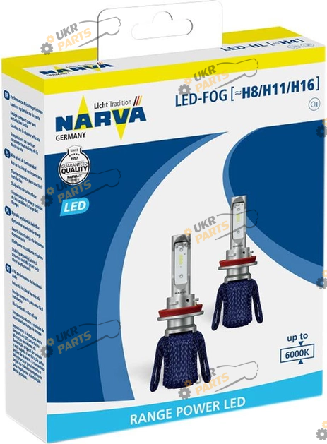 LED лампа Narva Range Power LED-FOG H11 16 Вт (18013)