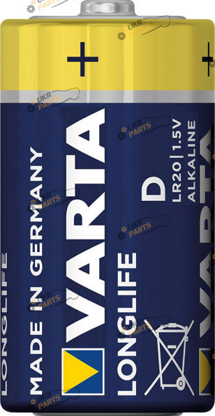 Батарейка Varta Alkaline Blue-Yellow LR20 1 шт. (4122)