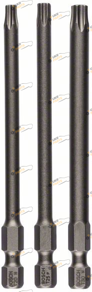 Набор бит Bosch Extra-Hart T20, T25, T30, 89 мм, 3 шт удлиненная (2607001760)