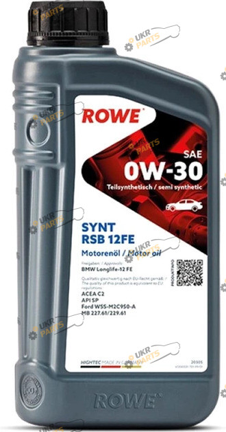 Моторное масло Rowe HighTec Synt RSB 12FE 0W-30 1 л (20305-0010-99)