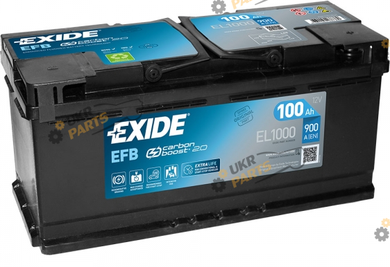 Автомобильный аккумулятор Exide Start-Stop EFB 100 Ач (EL1000)