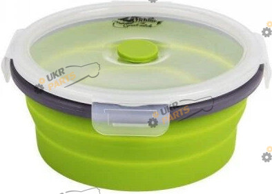 Контейнер Tramp 0,55 л складаний силіконовий з кришкою защіпкою (UTRC-088-olive)