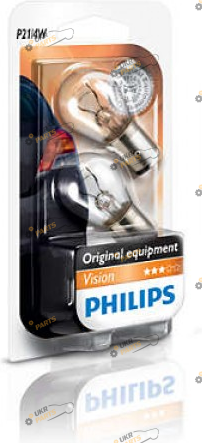 Лампочка Philips P21/4W 12V 21/4W BAZ15d (12594B2)