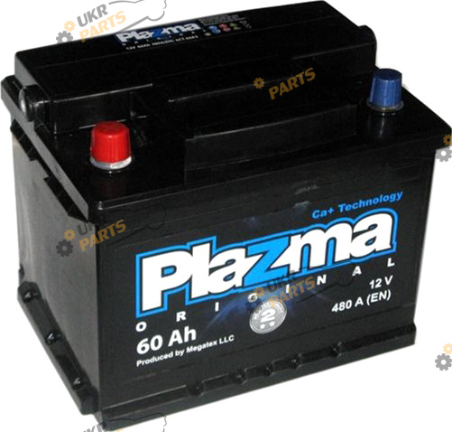 Автомобильный аккумулятор Plazma Original 6СТ-60 480 А 60 Ач (560 62 02)