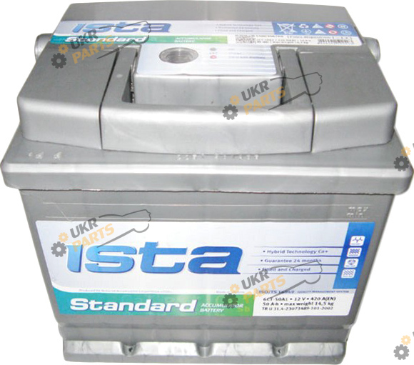 Автомобильный аккумулятор ISTA Standard 6СТ-50 A1 420 А 50 Ач (550 04 02)