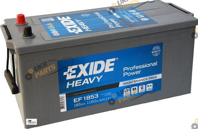 Грузовой аккумулятор Exide PROFESSIONAL POWER HDX 1150A 185 Ач ( EF1853)