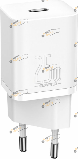 Зарядное устройство Baseus Super Si Quick Charger 1C 25W EU White Type-C 3 А (CCSP020102)