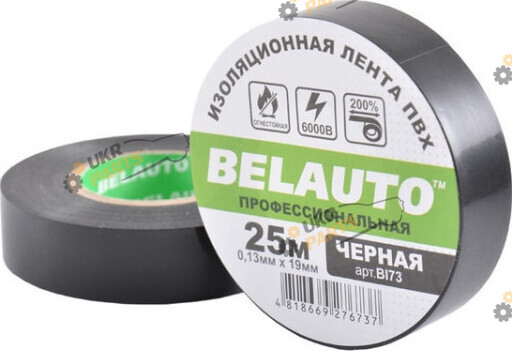 Изолента БЕЛАВТО черная 25 м / 19 мм (BI73)