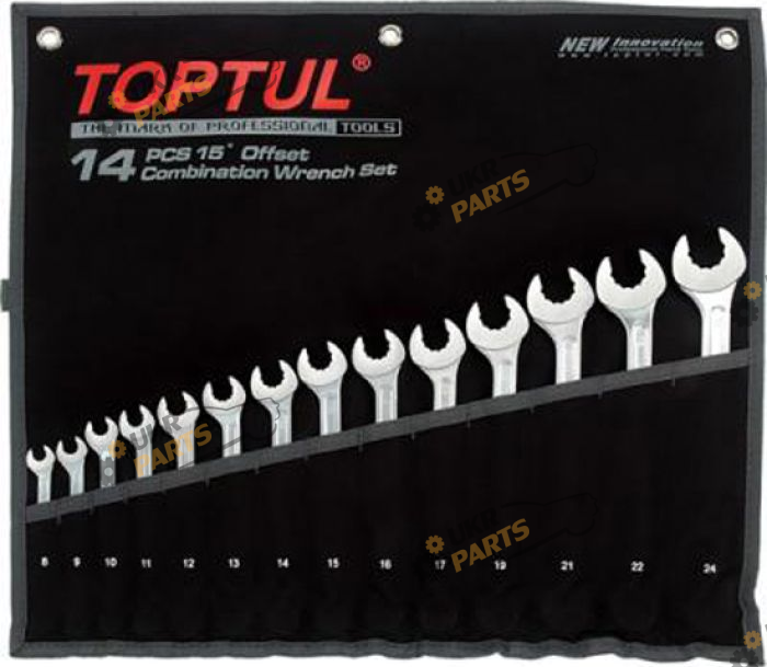 Набор комбинированных ключей Toptul 8 мм Dynamic 14 шт (GPAQ1402)