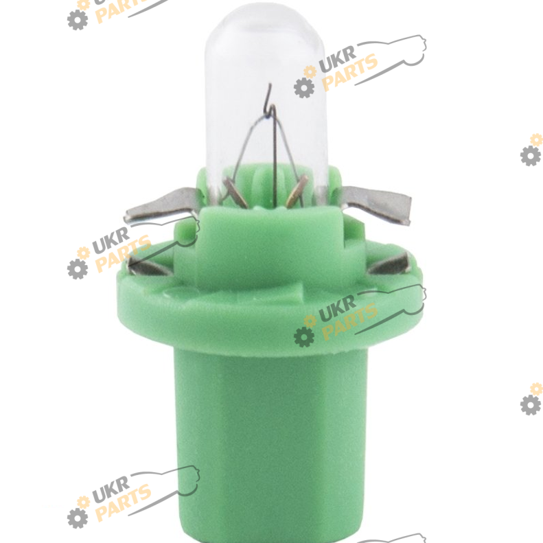 Лампочка панели приборов Brevia BAX 12V 2W B8,5d Green CP (10/200 шт.) (12336C)