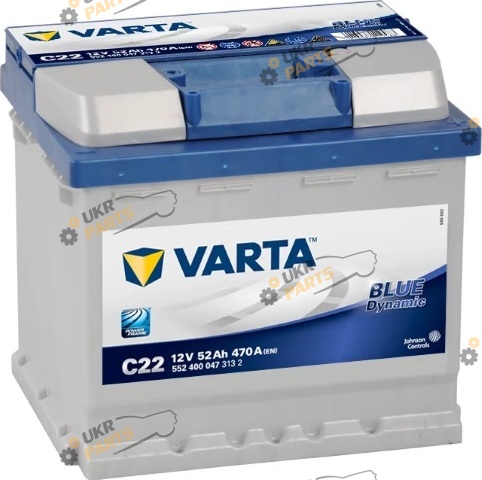 Автомобильный аккумулятор Varta Blue Dynamic C22 52 Ач (552400047)