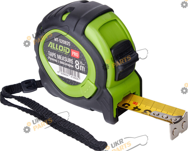 Рулетка Alloid з фіксатором Mt-520825 8м (Mt-520825)