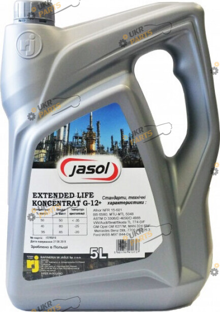 Концентрат антифриза Jasol G12+ 5 л (0325112)
