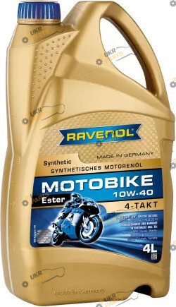 Моторное масло Ravenol Motobike Ester 10W-40 4 л (1172112-004)