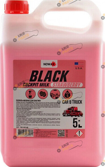 Полироль для пластика NOWAX Black Cockpit Milk 5 л (NX05148)