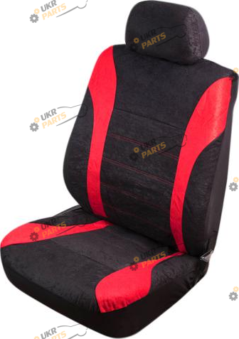 Чехлы для сидений Vitol черно-красные (VSC-38260V-6 BK/RD)