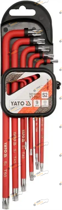 Набор шестигранников Yato TORX Т10-Т50 9 шт (YT-0563)