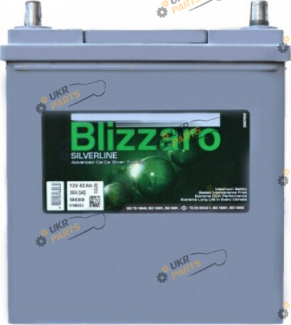 Автомобильный аккумулятор Blizzaro Silverline Asia 360 A, L+ 42 Ач (NS40 042 036 130)