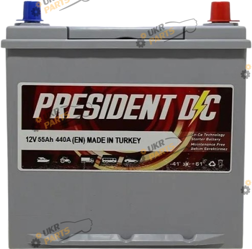 Автомобильный аккумулятор X-FORCE JP 6CT- 55Aз 440A R SMF 55 Ач (X55B24LS)