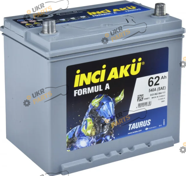 Автомобильный аккумулятор INCI AKU FormulA Asia 62 Ач (D23 062 054 111)