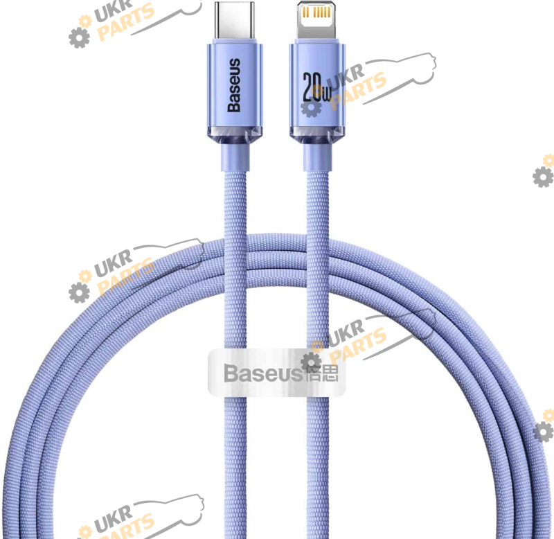 Кабель Baseus Shine Series Fast Charging 20W Purple Type-C/Lightning 2.4 А (CAJY000205)