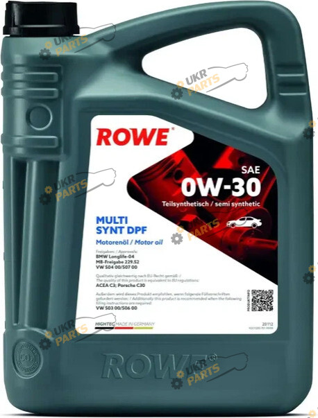Моторное масло Rowe HIGHTEC MULTi SYNT DPF 0W-30 4 л (20112-0040-99)