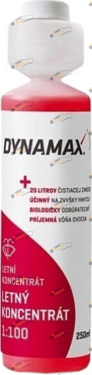 Жидкость омывателя концентрат летняя Dynamax SUMMER BLEND 1:100 0.25 л (501924)
