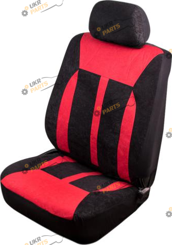 Чехлы для сидений Vitol Velur черно-красные (VSC-38261V-6 BK/RD)