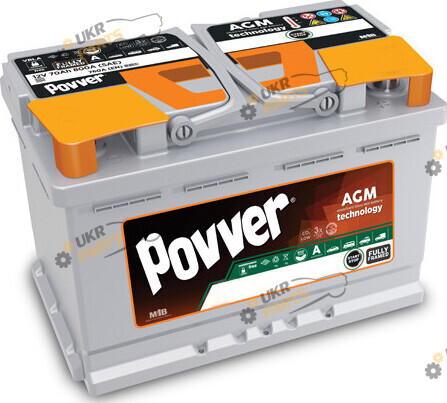 Автомобильный аккумулятор Povver AGM (R+) 950 А 105 Ач (AGM.L6.105.095.A)